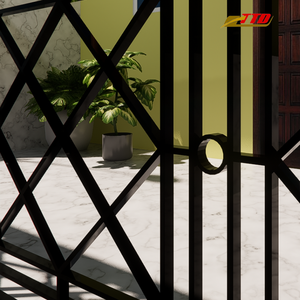 Custom Iron Grill Design Railing for Veranda Areas With Handcrafted Wrought Iron Style and Durable Exterior Charm Today Now Here - Product Image 3