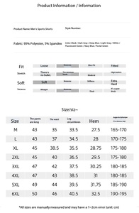 OEM Mens Ice Silk Athletic Shorts Breathable Quick Dry Running Training Fitness Casual Five <b>Point</b> Mens Sports Plus Size Shorts - Product Image 4