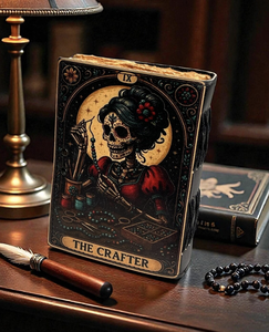 Handmade Black Leather Hardcover Journal <b>Book</b> Shadows Gothic <b>Skeleton</b> 'The Crafters' Grimoire Vintage Deckle Edge Cotton Paper - Product Image 6