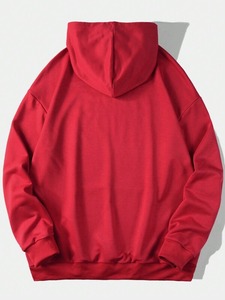 Sweat à capuche pour homme en molleton de coton avec motif en strass, coupe oversize, style streetwear, fabrication sur mesure, approvisionnement en gros - Product Image 3