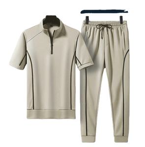 lightweight High Demand Short Sleeve Top and <b>Pant</b> for Men High Quality Men Fitness Tracksuit Custom Printed Comfortable - Product Image 1