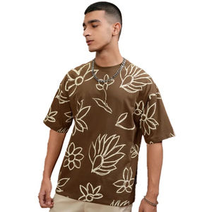 T-shirts en coton 100% de haute qualité, épais, imprimés, brodés, unis, grande taille, pour hommes - Product Image 2