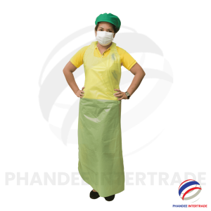 Delantal de preparación de alimentos versátil ligero duradero multiusos impermeable desechable HDPE plástico sin mangas Uso de limpieza - Product Image 4