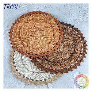 Natural Rattan <b>Placemats</b> Gift Set Woven Table Decor for Housewarming Presents Wedding Gifts and New Home Celebrations - Product Image 5