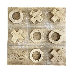 Best Seller Handmade Stone Table Puzzle Marble Entertainment <b>Board</b> Decor Set for Stylish Luxury Home Collection Premium Gift - Product Image 1