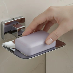 Jabonera Minimalista de Acero Inoxidable para Baño, Resistente al Agua, Ecológica y de Alta Resistencia, para Montar en la Pared - Product Image 1