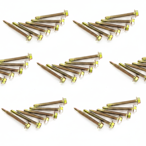 PDC Class 8 Carbon Steel Hex Head Self-Drilling <b>Screw</b> Standard Thread <b>Galvanized</b> Zinc Coating Inch Measurement - Product Image 1