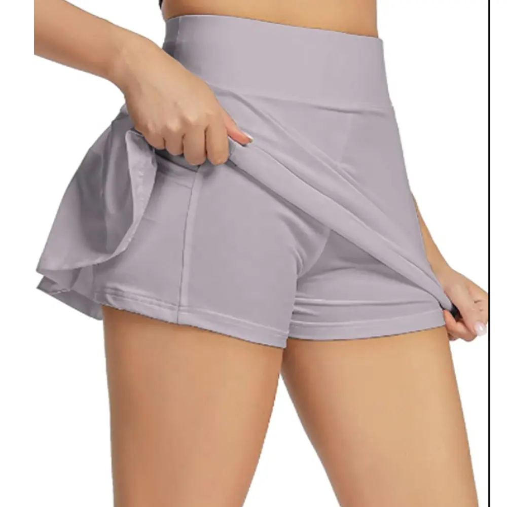 Wholesale manufacturer Women New Fashion Sport Mesh Culotte Mini Knit Skirt