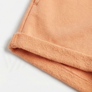 Ensemble 2 pièces en polaire pour femmes, avec short à capuche, couleur unie, coupe ample, vêtements de sport décontractés, longueur au-dessus du genou, manches longues, fermeture éclair sur le devant - Product Image 6