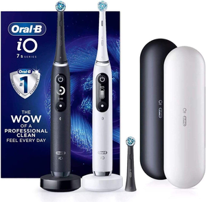 Oral-B iO Series 7s Rechargeable <b>Toothbrush</b> with 2 Handles, 2 Chargers, 3 Brush Heads and 2 Deluxe Travel <b>Cases</b> - Product Image 4