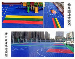 ราคาโรงงานขายส่ง พื้นสนามบาสเก็ตบอล แบดมินตัน เทนนิส วอลเลย์บอล พื้นยิมกลางแจ้ง - Product Image 6