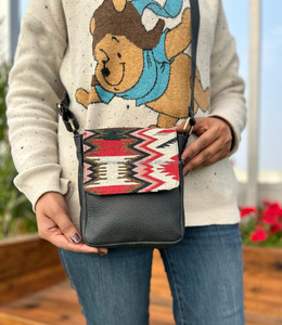 Nuevo bolso bandolera de cuero genuino hecho a mano Jacquard de gran venta, multiuso, nuevo diseño Vintage, bolso cruzado, productos a granel de tarifa barata - Product Image 4