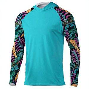Meilleures ventes : T-shirt de pêche à manches longues unisexe grande taille, design camouflage personnalisé, en Spandex/Polyester, séchage rapide, protection UPF50 - Product Image 1
