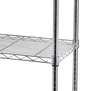 Scaffalatura in Acciaio a 5 Ripiani Certificata NSF con Ruote, Scaffali e Ripiani Impilabili - Product Image 5