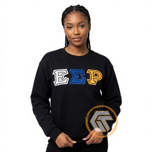 Pull-over personnalisé de haute qualité pour femmes Sigma Gamma Rho, en coton molletonné écologique, broderie sur le devant, pour l'automne et l'hiver - Product Image 1