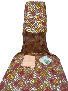 ชุดเสื้อผ้าคังกาสำหรับผู้หญิงสุดหรู สีทองระยิบระยับ แขนยาว ปักลาย ผ้าฝ้ายผสมสแปนเด็กซ์และโพลีเอสเตอร์ แห้งเร็ว เหมาะสำหรับฤดูร้อนและฤดูใบไม้ผลิ - Product Image 3