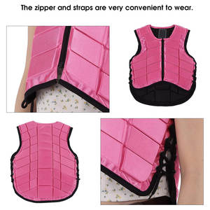 Gilet de sécurité équestre pour enfants, équipement de protection léger rembourré en mousse pour l'équitation, en vrac, HASHIR INTERNATIONAL HI-HV-02, réutilisable - Product Image 6