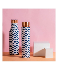 Botella de Agua de Cobre de Diseño de Alta Calidad, Venta Directa de Fábrica, Botella de Cobre con Impresión Esmaltada para Viajes y Almacenamiento de Agua - Product Image 1