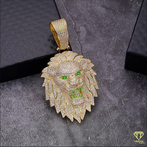 สร้อยคอจี้รูปหัวสัตว์พรีเมียม เงินแท้ 925 ประดับเพชรแล็บโกรว์ดีไซน์แบบ Iced Out - Product Image 3