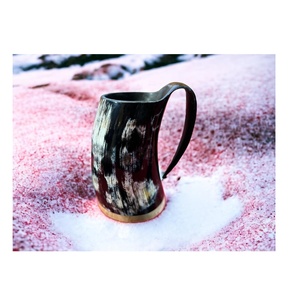 Vente en gros de tasses en céramique écologiques en corne de Viking Tendance Qualité Maison Hôtel Restaurant Corne à boire Tasses en céramique à forte valeur ajoutée - Product Image 2