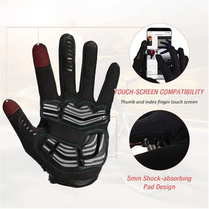 Guantes de Cuero de Alta Gama para Motocicleta, Guantes de Seguridad Deportivos, de Trabajo, de Entrenamiento y de Carreras - Product Image 3