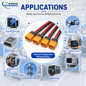 Rangkaian Kabel Silikon XT60 Khusus - 12AWG/14AWG Konektor Baterai Lipo Tahan Suhu Tinggi untuk Peralatan Rumah Tangga Elektronik - Product Image 2