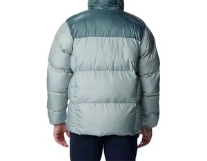 <b>Mens</b> Color Block Puffer <b>Jacket</b> Hooded Quilted Winter Coat Warm Padded Windproof Casual Sports Outerwear Wholesale Clothing - Product Image 2