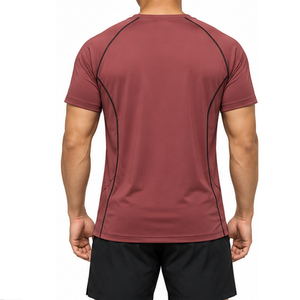 Camiseta Deportiva Versátil para Hombre, Poliéster y Spandex, Absorbe la Humedad, Ropa de Entrenamiento Personalizada, Suministro al por Mayor para Entrenamientos Diarios - Product Image 4