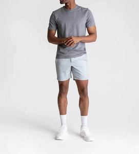 กางเกงขาสั้นกีฬาฤดูร้อนผู้ชาย 3 นิ้ว แบบลำลอง ผ้าฝ้ายผสมโพลีเอสเตอร์ แห้งเร็ว เหมาะสำหรับออกกำลังกาย - Product Image 2