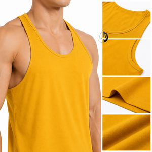 La construcción ligera ofrece una fácil movilidad con la camiseta sin mangas Man Tank Top, que ofrece una fácil movilidad para las rutinas diarias y más allá de ellas. - Product Image 5