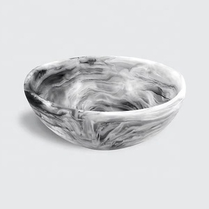 Ensemble de bols empilables en résine polie écologiques, design classique, en stock pour le service alimentaire et les cadeaux - Product Image 4