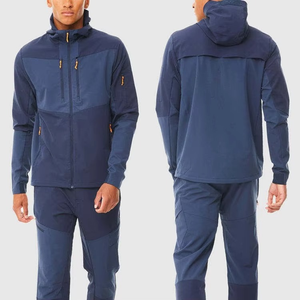 Luxury Windproof Custom LOGO & Graphic Tracksuit Set Bulk Breathable Windbreaker Hoodie And Short Set Stylish Men's Windbreaker - Product Image 1