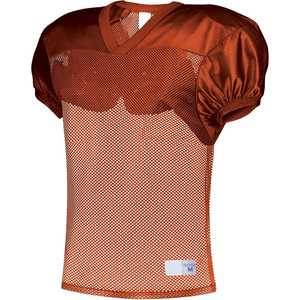 Maillot de football américain pour homme, col en V, manches courtes, maille respirante, coupe classique, couleur unie, vêtements de sport - Product Image 6