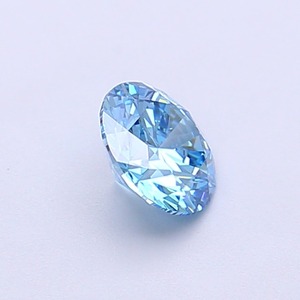 Diamant CVD créé en laboratoire, taille ronde, couleur bleu vif fantaisie, clarté VVS2, polissage excellent, qualité supérieure, pierre non montée pour bague. - Product Image 4