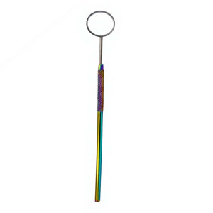 Espejo Bucal Dental Rainbow con Mango, Instrumento Manual para Dentistas, Acero Inoxidable, Reutilizable, Autoclavable, Agarre Ergonómico, Certificado CE - Product Image 5