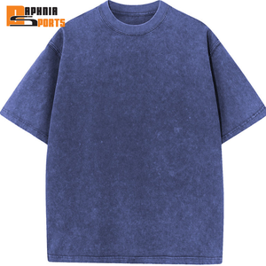 Camisetas de Talla Grande para Hombre, Camisetas Vintage de Alta Calidad con Lavado Ácido, Camisetas Oversize con Hombros Caídos, Ropa Urbana para Hombre - Product Image 4