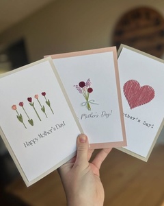 Cartes de remerciement artisanales avec enveloppe, cartes d'appréciation florales écologiques, idéales pour l'emballage professionnel et les cadeaux - Product Image 2