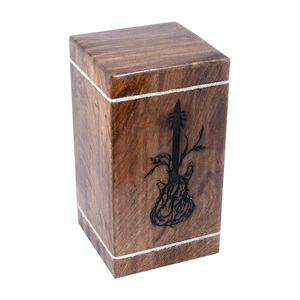 Guitar Carved <b>Wooden</b> <b>Urns</b> <b>for</b> Human <b>Ashes</b> Large Mango Wood Adult Funeral Box Columbarium Wholesale at Cheap Factory Price - Product Image 5