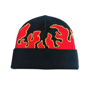 High Quality Custom Logo Printed Regular Fit Casual Stylish Breathable <b>Waterproof</b> Acrylic Jacquard Winter Wear <b>Beanie</b> Caps - Product Image 6