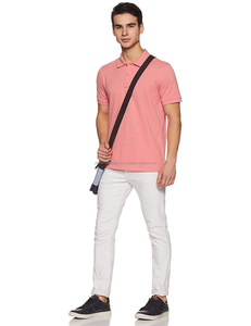 Polo de golf pour homme en coton 100% de qualité supérieure, manches courtes, avec logo personnalisé, col classique, design décontracté - Product Image 6