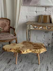 Tree Slice <b>Table</b> Nature Inspired Decor Solid <b>Walnut</b> <b>Table</b> Decorative Wood Furniture Minimalist <b>Coffee</b> <b>Table</b> with wooden legs - Product Image 4