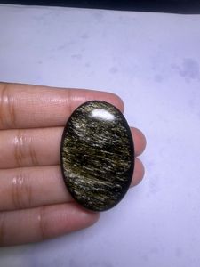 Lot de cabochons en obsidienne dorée naturelle de qualité supérieure pour la fabrication de bijoux de guérison par les cristaux et la collection de bijoux en pierres précieuses - Product Image 3