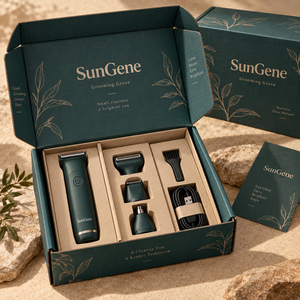 กล่องกระดาษลูกฟูกแบบกำหนดเอง SunGene Grooming Grove สำหรับชุดอุปกรณ์กรูมมิ่งไฟฟ้า - Product Image 1