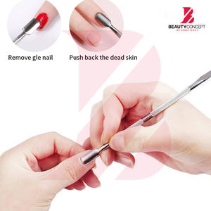 Pousse-cuticules professionnel en acier inoxydable à double tête, outils de manucure pour nettoyer les ongles et les ongles d'orteils - Product Image 5