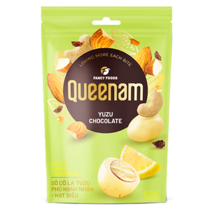 Dragees au chocolat, fournisseur d'exportation, vente directe d'usine, HALAL, OEM/ODM, 150G, amandes et noix de cajou enrobées de chocolat Yuzu, snacks, bonbons - Product Image 1