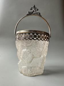 Elegante Cubitera de Vidrio de Diseño con Asas Curvas, Perfecta para Entretener Invitados y Exhibir en Bares Domésticos, Procedente de la India - Product Image 2