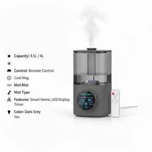 Humidificateur à brume froide ultra-silencieux pour un confort ultime, contrôle par application, fonction barre d'oxygène, grande capacité pour voiture et hôtel, air sain - Product Image 2