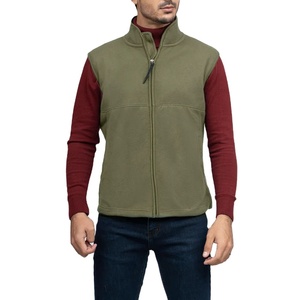 Veste polaire en coton mélangé polyester de haute qualité personnalisée sweat-shirt sans manches pour homme - Product Image 1