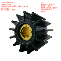 Kashiyama SP-600 Kit de turbine en caoutchouc flexible BK-0314 KINKI YANMAR 148018-42031, 148018-42032 Kit de réparation de turbine de pompe à pompe