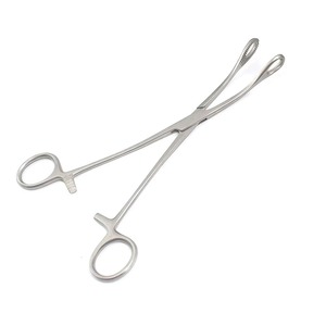 Pinzas Rectas de Esponja Foerster de Acero Inoxidable, Manuales, de Un Solo Uso, con Mordazas Dentadas, Instrumentos Quirúrgicos - Product Image 1